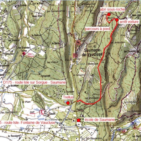 Abri sous roche - accès voiture